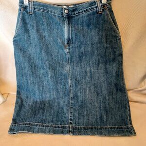 VINTAGE GAP DENIM PENCIL SKIRT